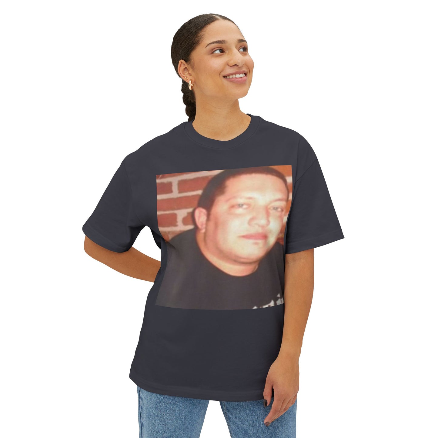 Casual Oversized Graphic Tee | Unique Photo Print